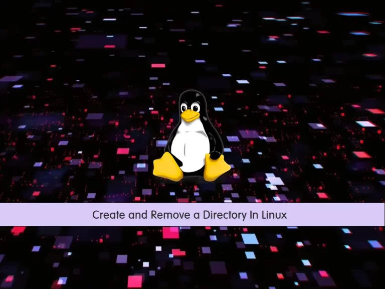 create and remove a directory in linux