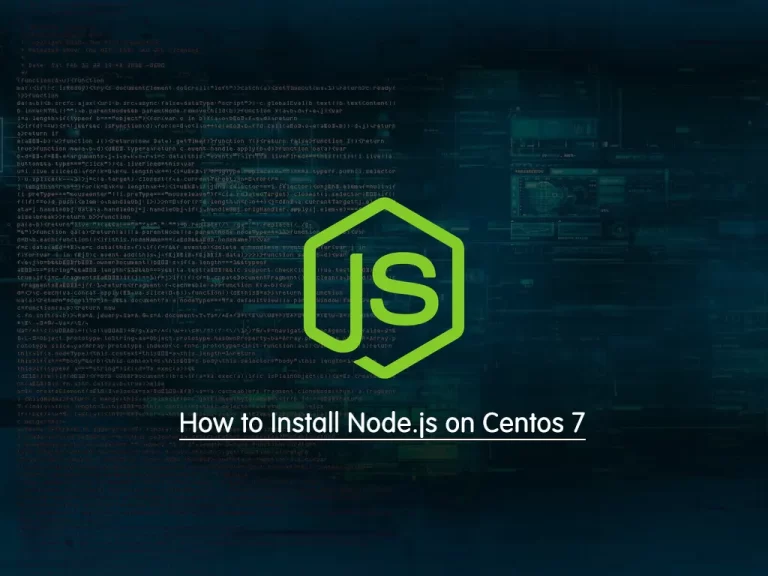 How to install Node.js on Centos 7