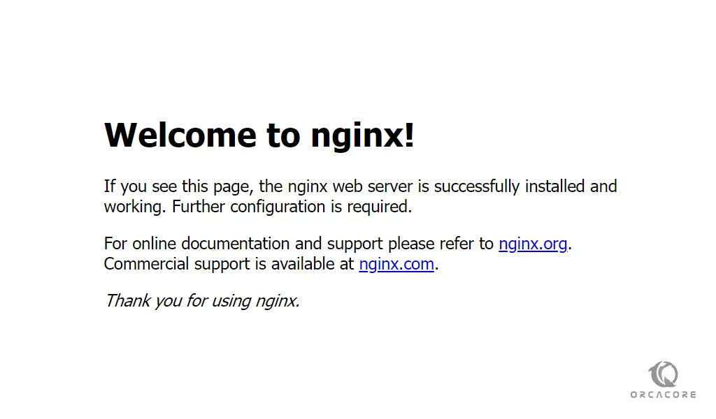 Nginx default landing page-LEMP stack 