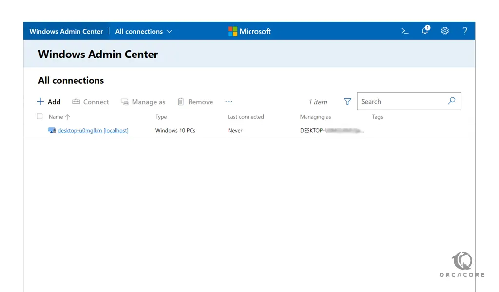 Windows Admin Center on Windows 10