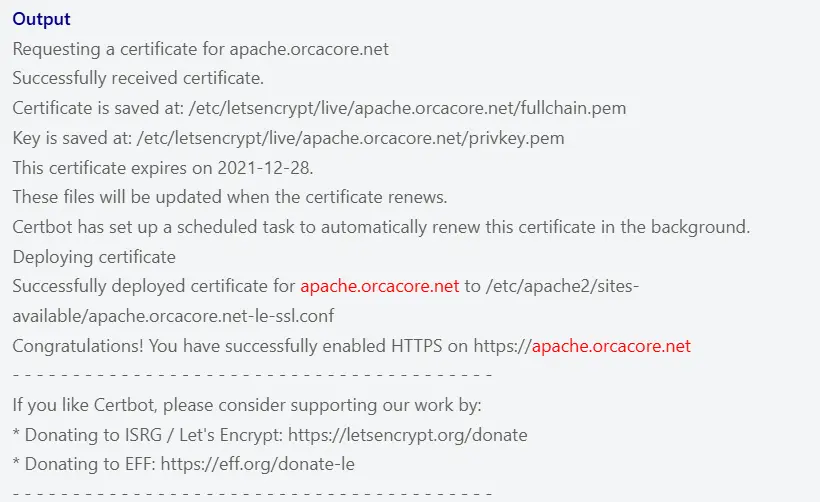 Get an SSL Certificate for Apache on Debian 10