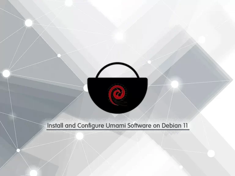 Install and Configure Umami software on Debian 11