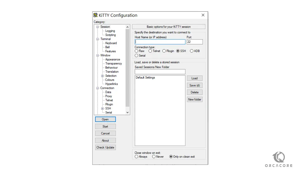 KiTTY configuration on windows