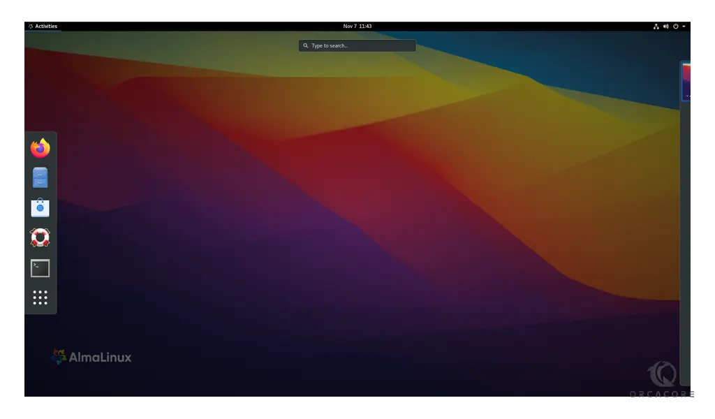 AlmaLinux 8 desktop env with XRDP