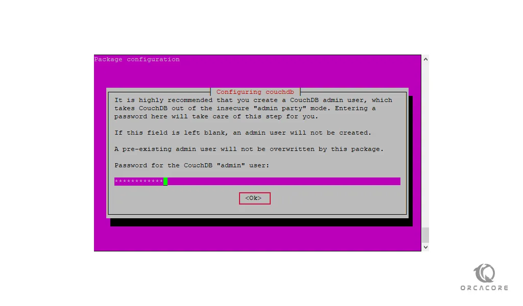 CouchDB admin user on Ubuntu 20.04