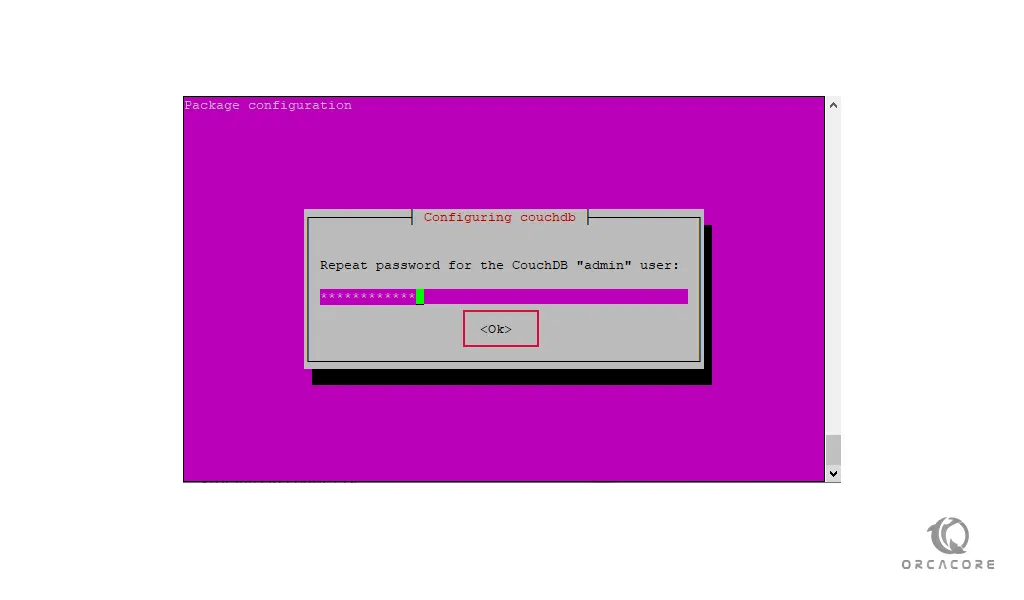 Re-enter CouchDB admin password on Debian 11