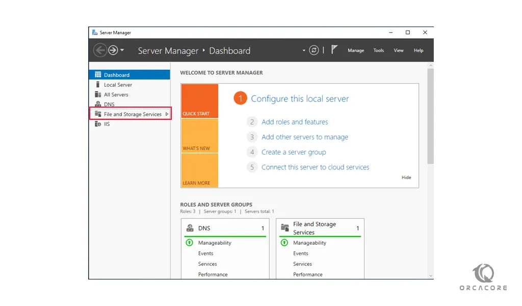 File and storage services for NFS on windows server 2019