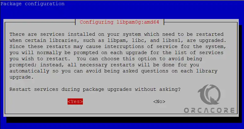 Restarts services during package upgrades