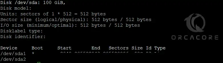 List Current Partitions on Linux