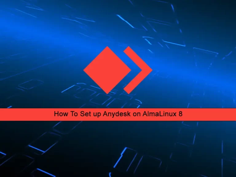 Set up Anydesk on AlmaLinux 8