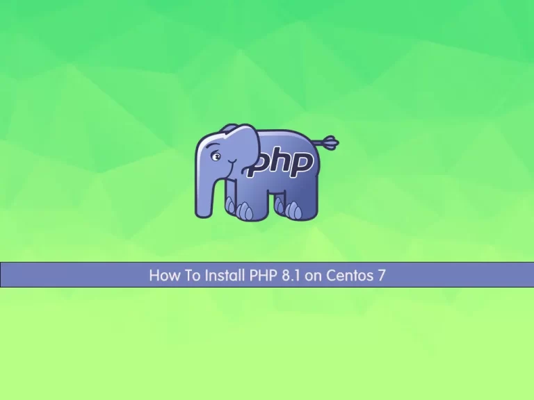 Install PHP 8.1 on Centos 7