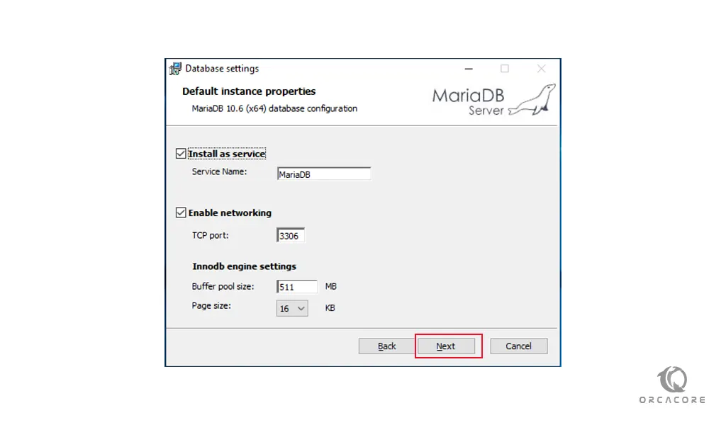 Set up MariaDB as a Windows service