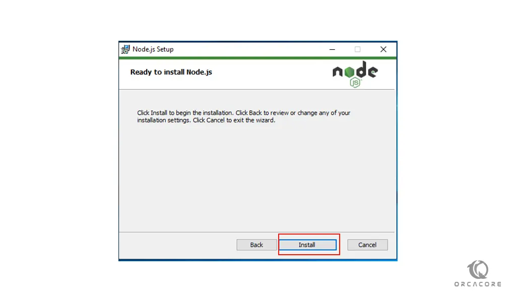 Install Node.js on Windows server