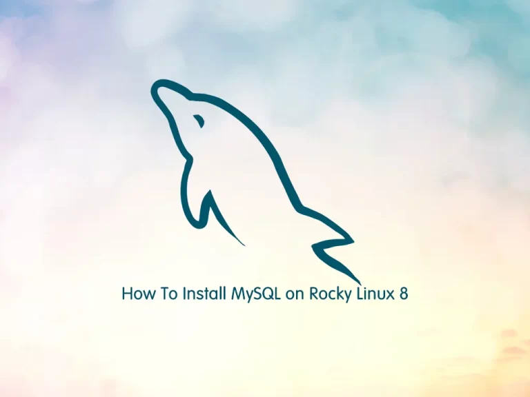 Install MySQL on Rocky Linux 8