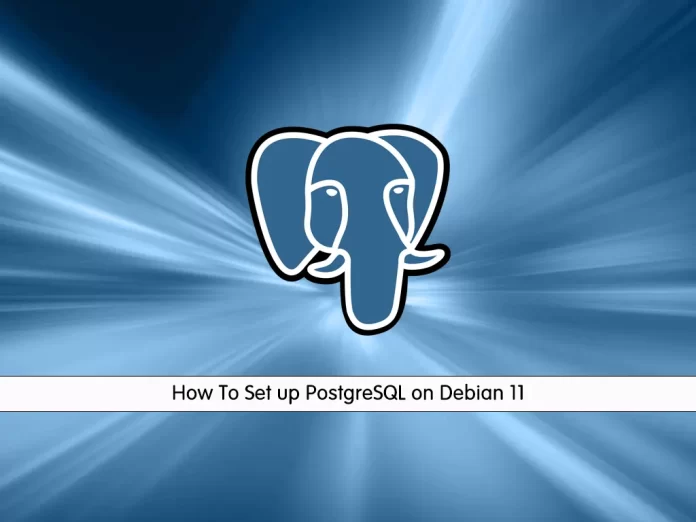 Set up PostgreSQL on Debian 11