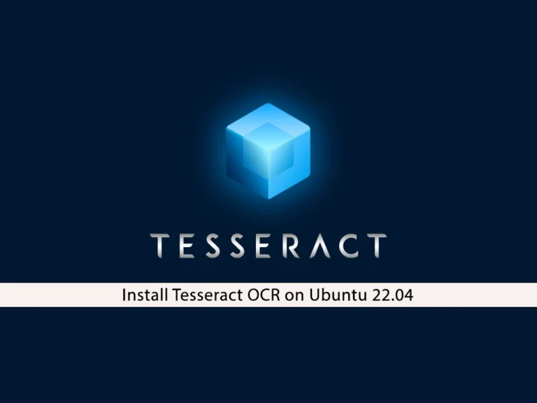 Install Tesseract OCR on Ubuntu 22.04