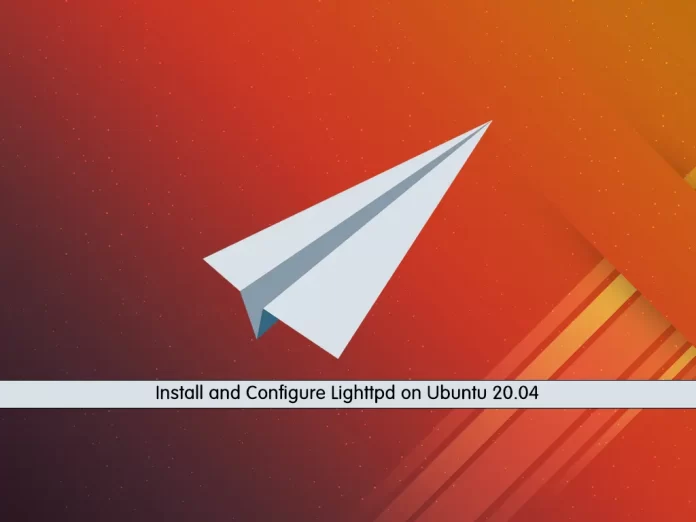 Install and Configure Lighttpd on Ubuntu 20.04