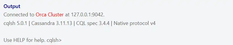 Log in to created Cassandra Cluster