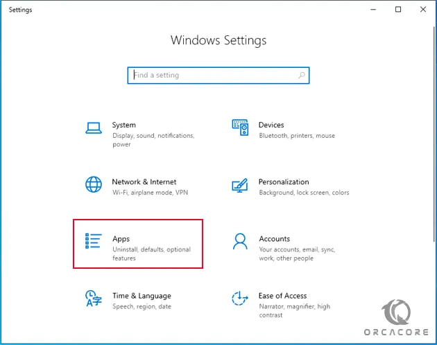 Windows server settings