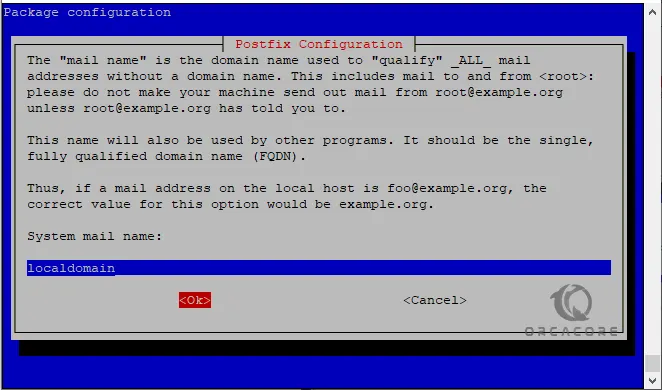 Postfix mail domain name Debian 12