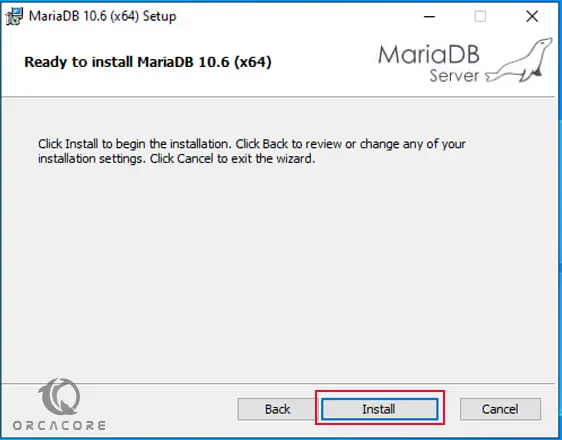 MariaDB installation on Windows server 