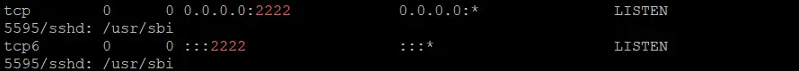 Verify SSH change port