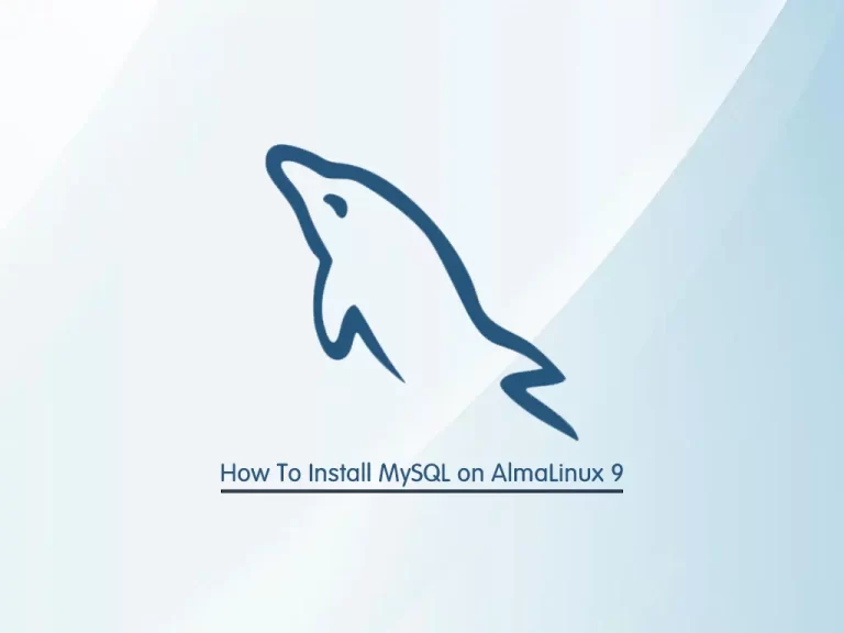 Install MySQL on AlmaLinux 9