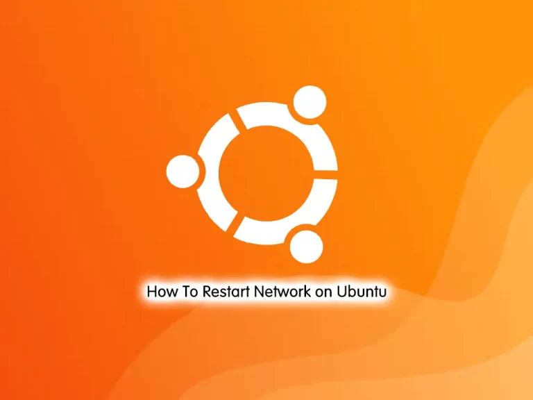 Restart Network on Ubuntu