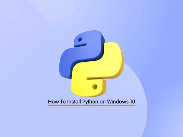 Install Latest Python on Windows 10