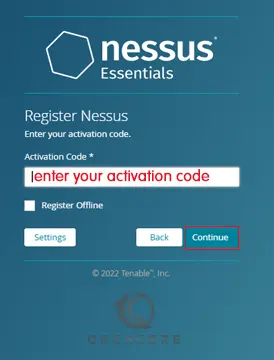 Register Nessus Centos 7
