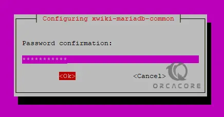 Password Confirmation XWiki