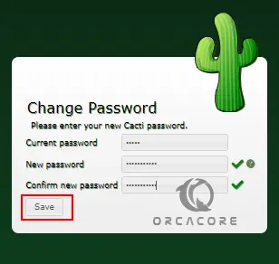 change default password for Cacti Ubuntu 22.04