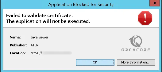 Java Error - Failed To Validate Certificate