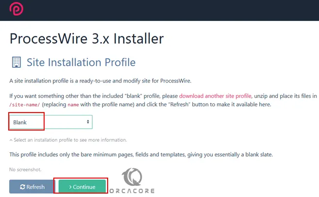 ProcessWire CMS Site Installation Profile