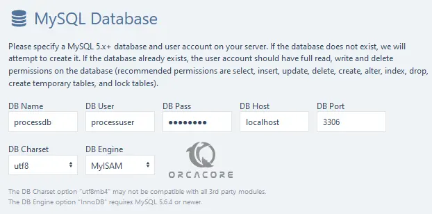ProcessWire Database Details