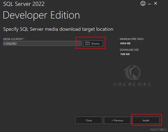 File Location for SQL Server Developer