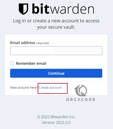 bitwarden create an account Debian 12