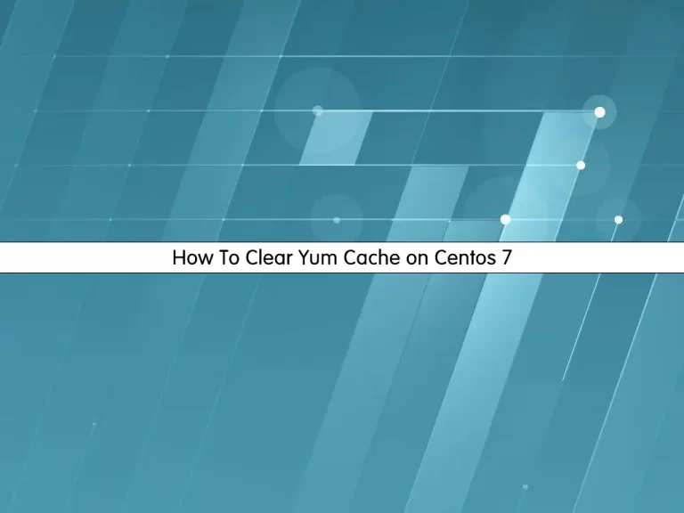 Clear Yum Cache on Centos 7 - orcacore.com