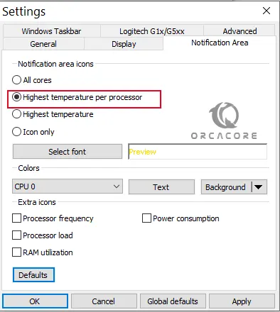 cpu temperature settings windows