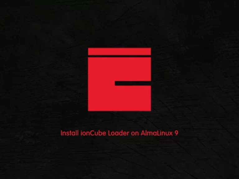 PHP ionCube loader installation on AlmaLinux 9