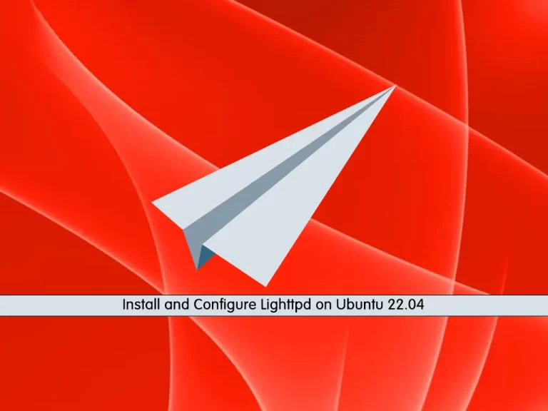 Install and Configure Lighttpd on Ubuntu 22.04