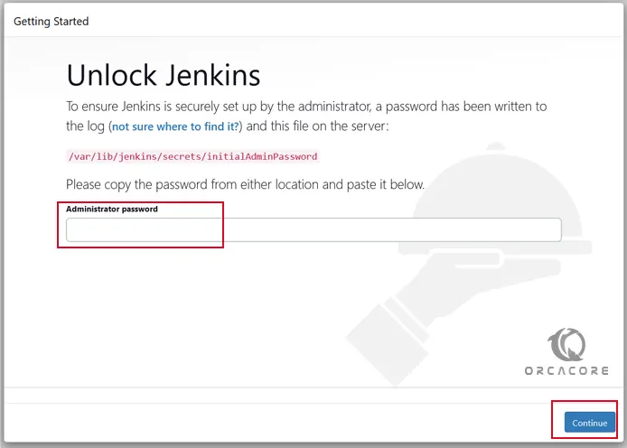Unlock jenkins 