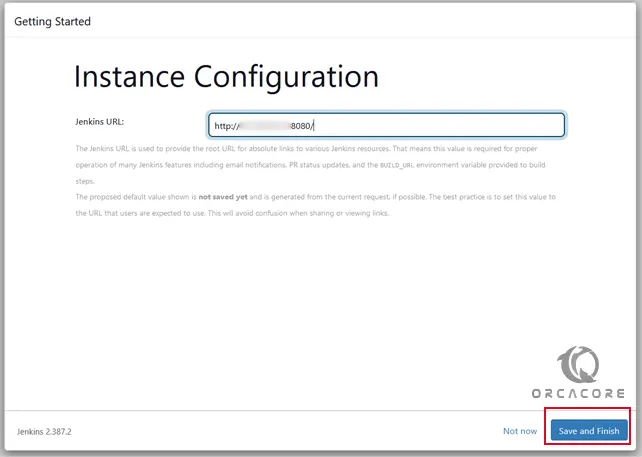 Jenkins instance configuration
