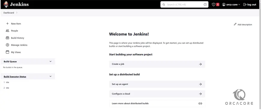 Jenkins dashboard Ubuntu 22.04