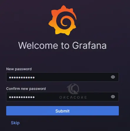 Change Grafana password