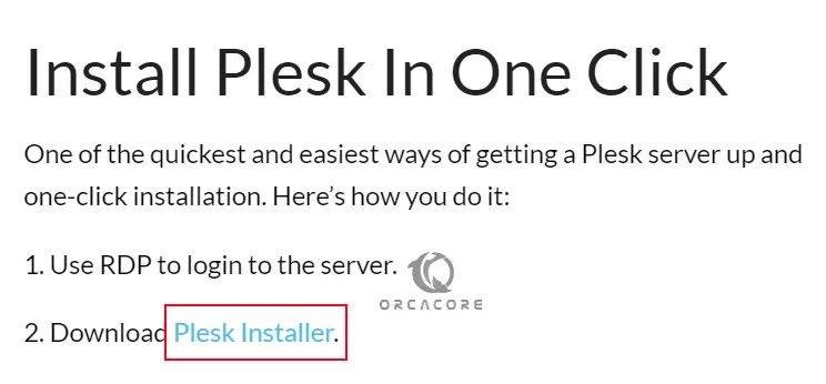 Download plesk installer on Windows