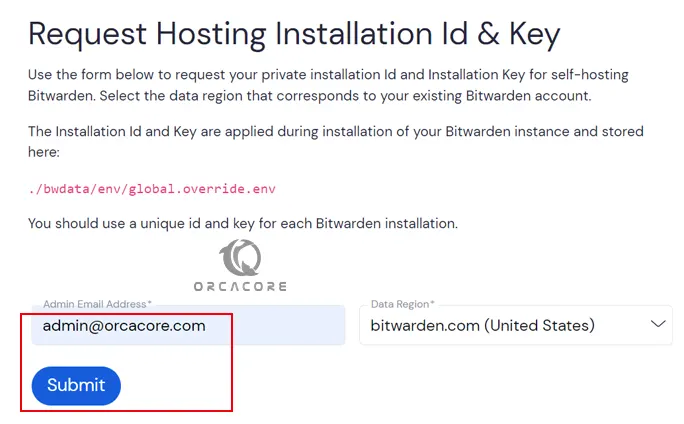 Bitwarden request hosting