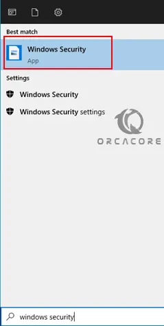 Windows Security app