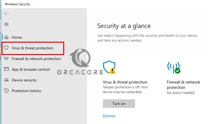 Virus and Threat protection on Windows Server 2022