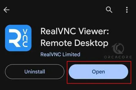 Open VNC Viewer on Android